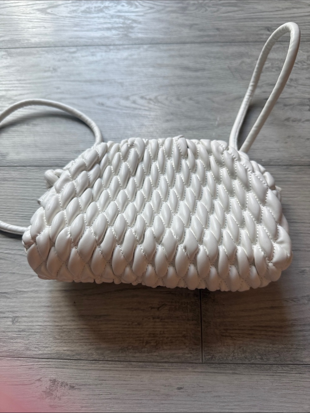 Woven Rope Crossbody Bag in White - Picture 5 of 5